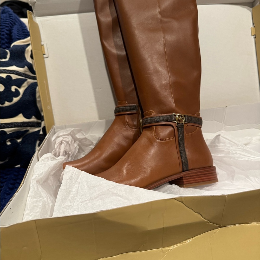 Michael Kors Tan Over the Knee Boots